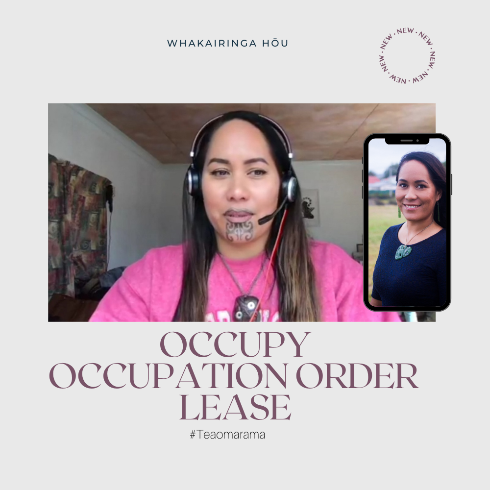 License to occupy, occupation order, lease